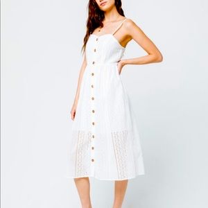 Coco & Jaimeson eyelet white dress small